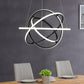 Finesse Decor Oxford 26" Black 3-Light LED Chandelier