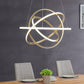 Finesse Decor Oxford 26" Sandy Gold 3-Light LED Chandelier