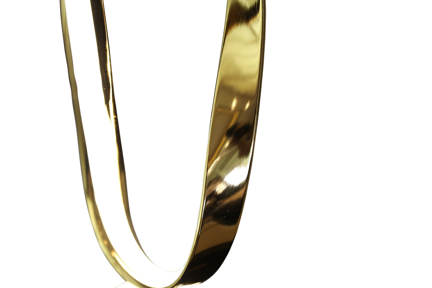 Finesse Decor Prague 8" W x 31" H Chrome and Gold Finish 2-Light LED Strip Table Lamp With Touch Dimmer