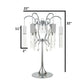 Finesse Decor Retro Chic 22" W x 32" H Chrome Finish 6-Light Table Lamp