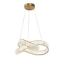 Finesse Decor Richmond Brushed Gold Finish 1-Light LED Chandelier