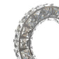 Finesse Decor Round Crystal Extravaganza 3" W x 11" H Chrome Finish 1-Light LED Strip Table Lamp With Touch Dimmer