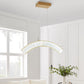 Finesse Decor Sanford Brushed Gold Finish 1-Light LED Chandelier
