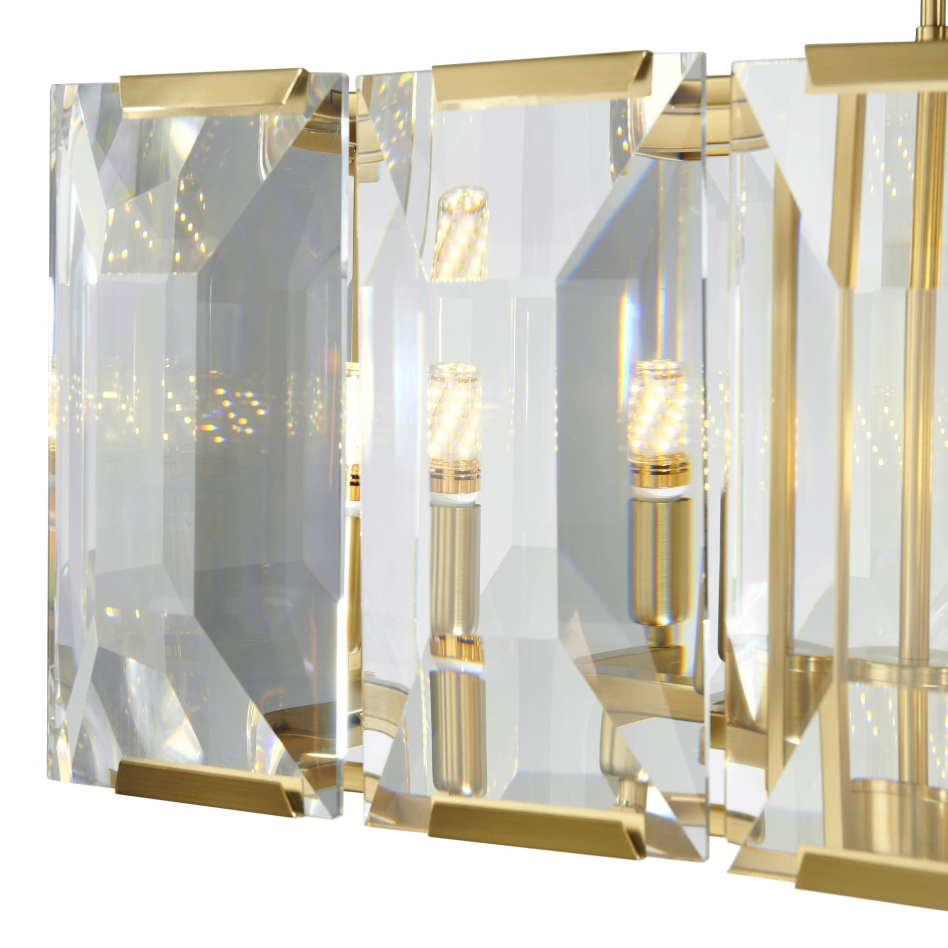 Finesse Decor Schumann Symphony 17" Gold Finish LED Chandelier