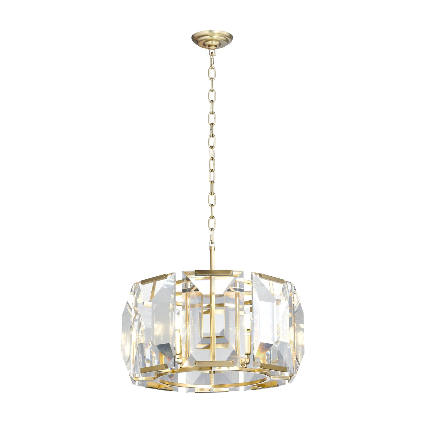 Finesse Decor Schumann Symphony 19" Gold Finish Chandelier