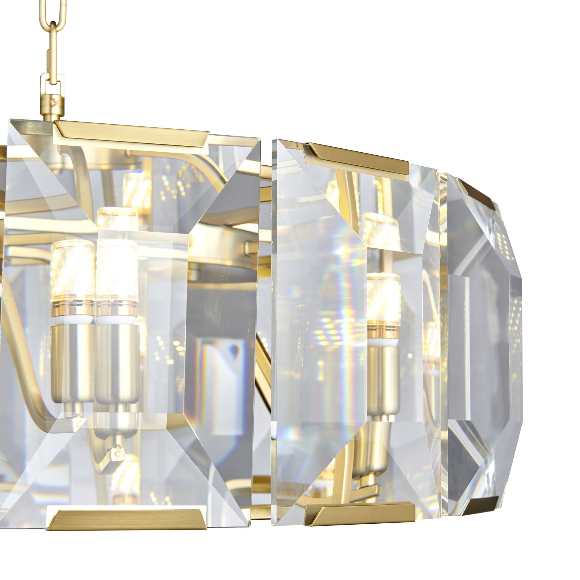 Finesse Decor Schumann Symphony 30" Gold Finish Chandelier