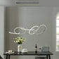 Finesse Decor Seoul 5" Chrome Finish 5-Light LED Chandelier
