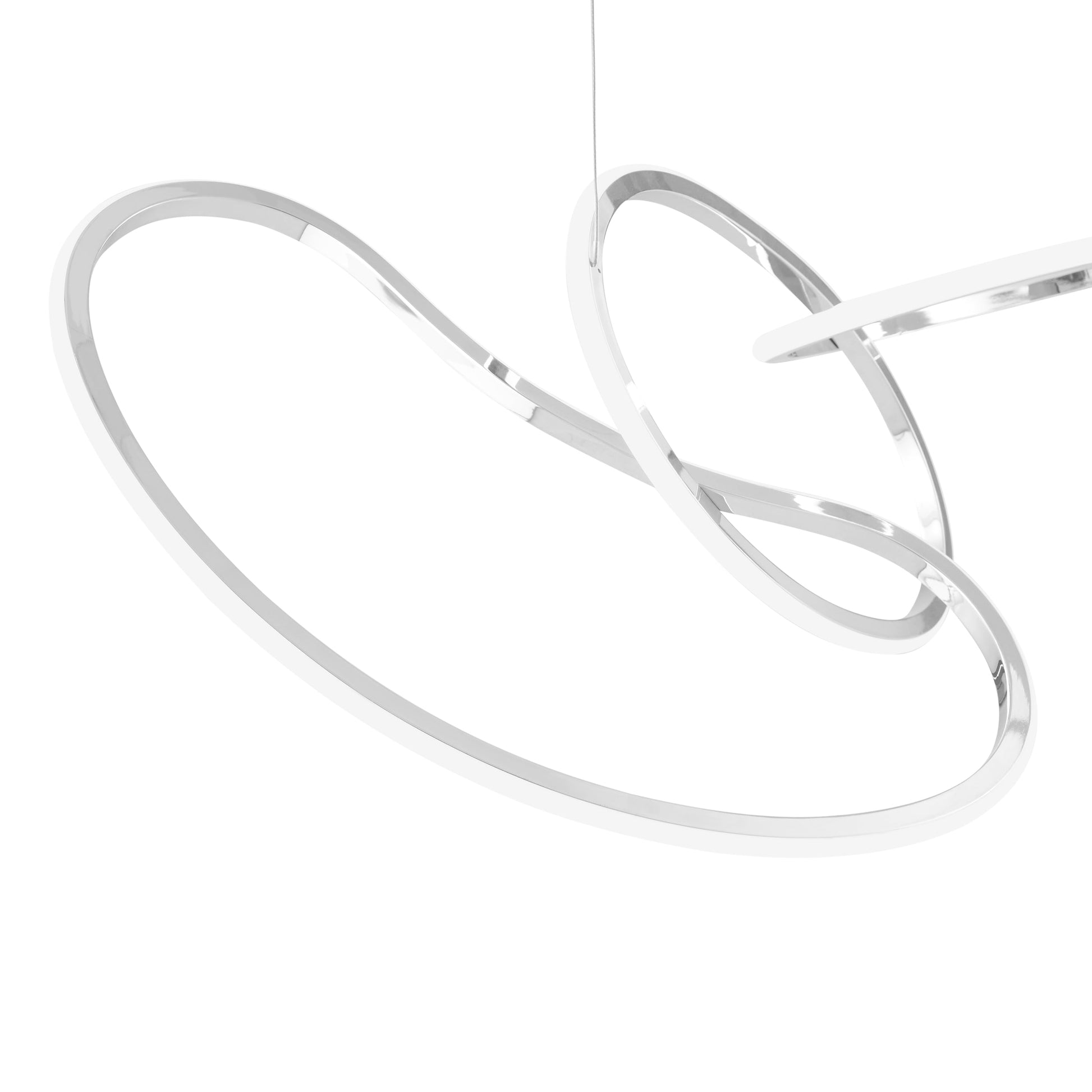 Finesse Decor Seoul 5" Chrome Finish 5-Light LED Chandelier