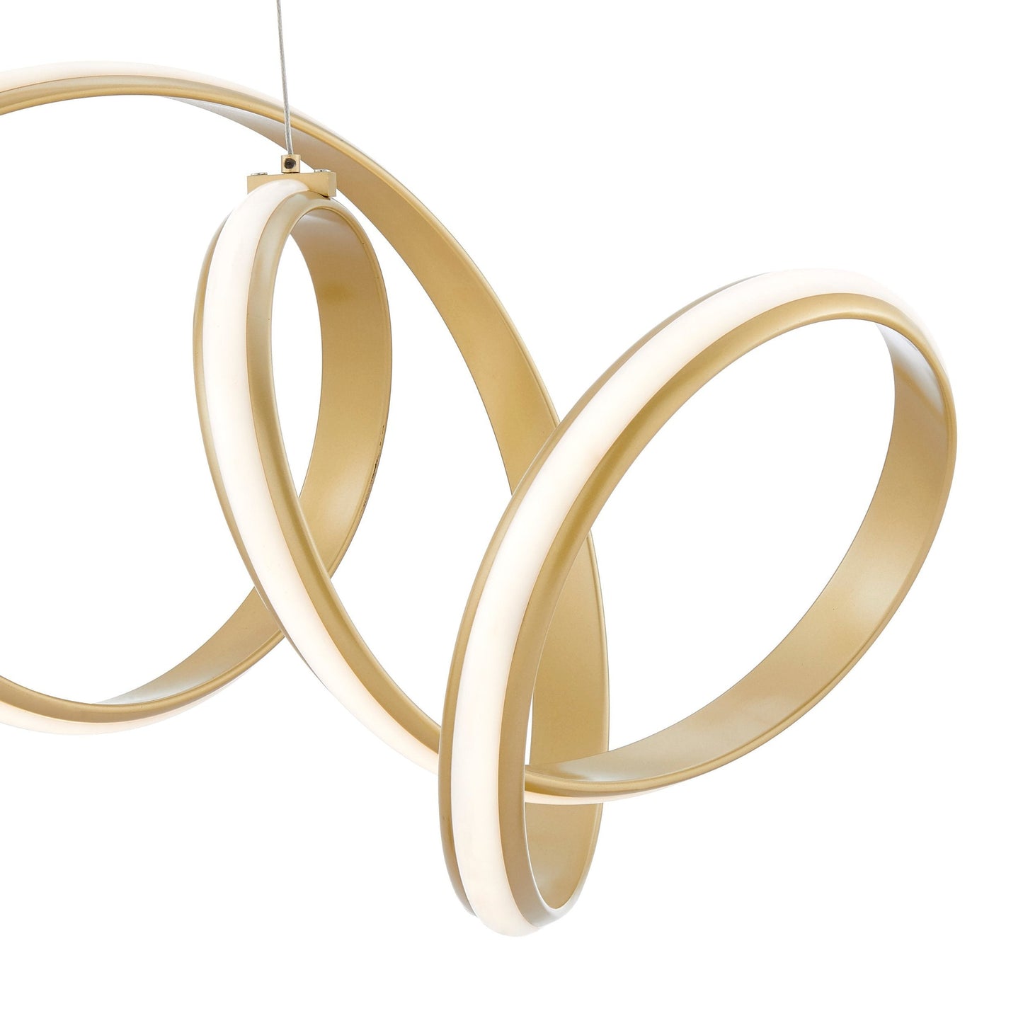 Finesse Decor Seville 12" Gold Finish 1-Light LED Chandelier