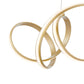 Finesse Decor Seville 12" Gold Finish 1-Light LED Chandelier