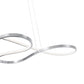 Finesse Decor Shanghai 19" Chrome 1-Light LED Chandelier