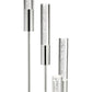 Finesse Decor Sparkling Crystal 67" Chrome Finish 5-Light LED Floor Lamp