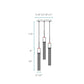 Finesse Decor Sparkling Night 12" W x 21" H Chrome Aluminum Crystal 5-Light LED Chandelier