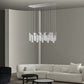 Finesse Decor Sparkling Night 16" W x 21" H Chrome Aluminum Crystal 15-Light LED Chandelier
