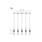 Finesse Decor Sparkling Night 16" W x 21" H Chrome Aluminum Crystal 15-Light LED Chandelier