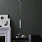 Finesse Decor Sparkling Night 2" W x 16" H Chrome Finish 1-Light LED Chandelier