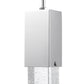 Finesse Decor Sparkling Night 2" W x 16" H Chrome Finish 1-Light LED Chandelier