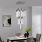 Finesse Decor Sparkling Night 20" Chrome Finish 13-Light LED Chandelier