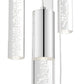 Finesse Decor Sparkling Night 20" Chrome Finish 13-Light LED Chandelier
