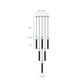 Finesse Decor Sparkling Night 20" Chrome Finish 13-Light LED Chandelier