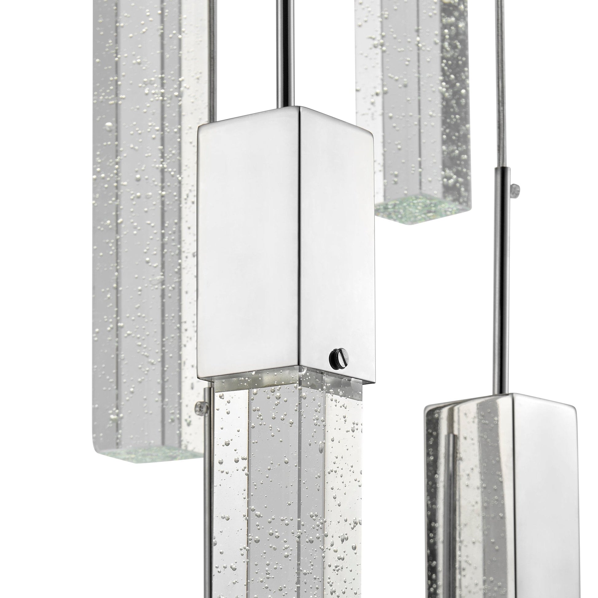 Finesse Decor Sparkling Night 20" W x 17" H Chrome Aluminum Crystal 13-Light LED Chandelier