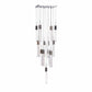 Finesse Decor Sparkling Night 20" W x 17" H Chrome Aluminum Crystal 13-Light LED Chandelier