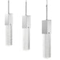 Finesse Decor Sparkling Night 32" Chrome Finish 4-Light Chandelier