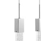 Finesse Decor Sparkling Night 40" Chrome Finish 5-Light Chandelier