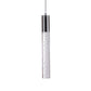 Finesse Decor Sparkling Night 5" Chrome Finish 1-Light LED Chandelier