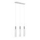 Finesse Decor Sparkling Night 5" Chrome Finish 3-Light LED Chandelier
