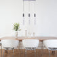 Finesse Decor Sparkling Night 5" Chrome Finish 3-Light LED Chandelier