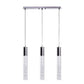 Finesse Decor Sparkling Night 5" Chrome Finish 3-Light LED Chandelier