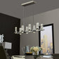Finesse Decor Sparkling Night 9" Chrome Finish 8-Light LED Chandelier