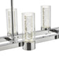 Finesse Decor Sparkling Night 9" Chrome Finish 8-Light LED Chandelier