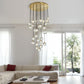 Finesse Decor Strayhorn 30" Gold Finish 30-Light Chandelier
