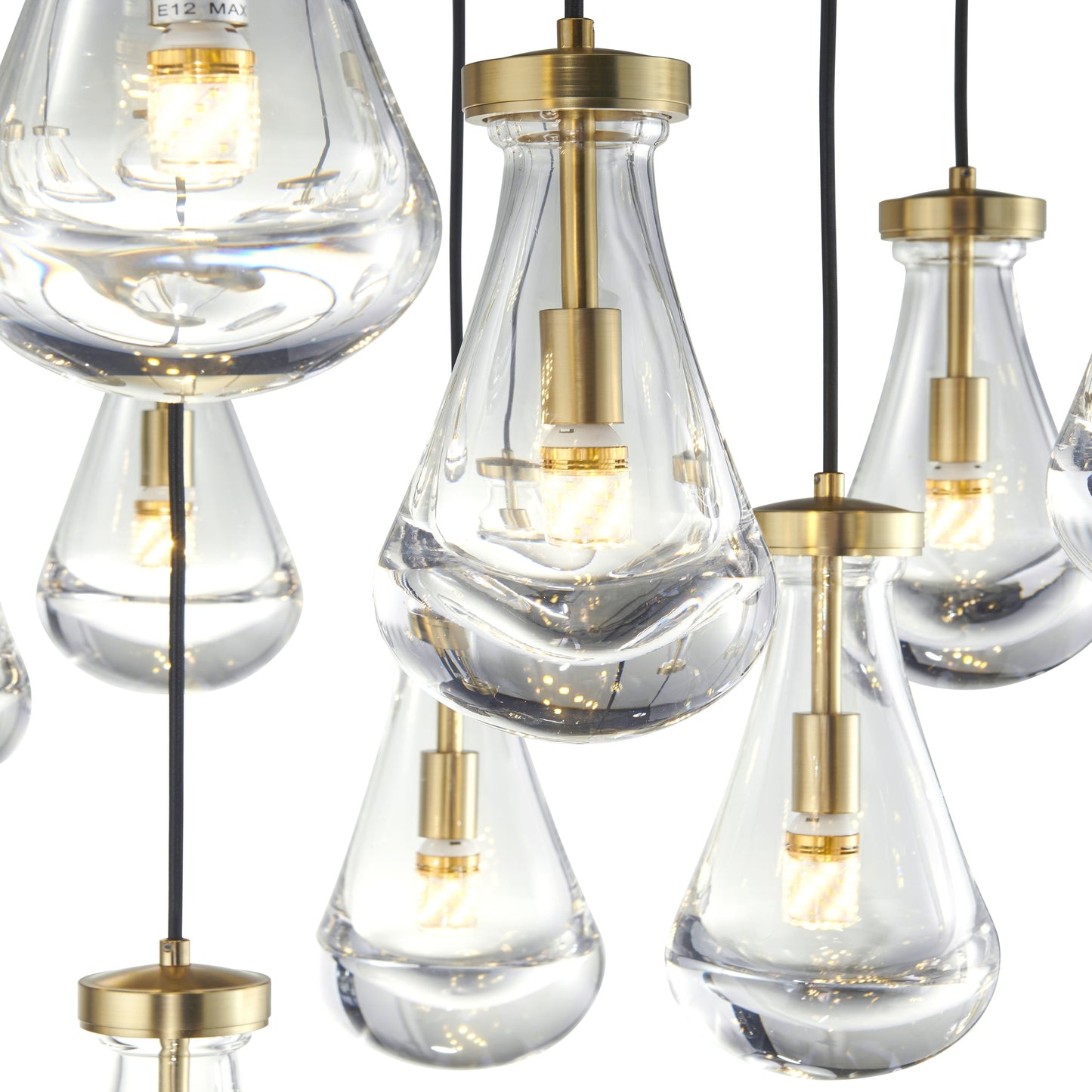 Finesse Decor Strozzi Symphony Gold Finish 13-Light Chandelier