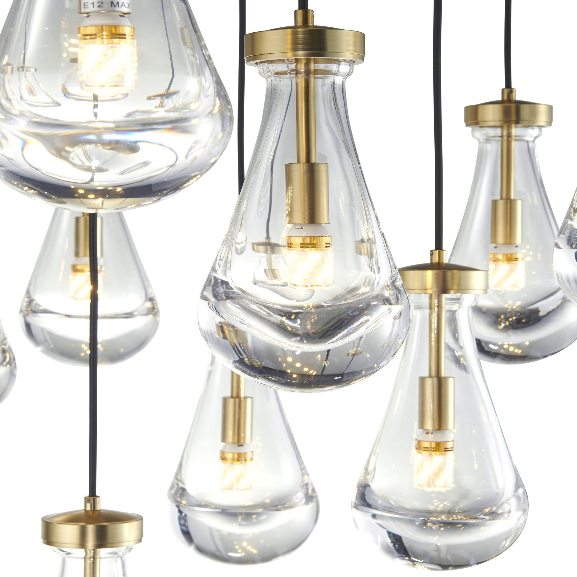 Finesse Decor Strozzi Symphony Gold Finish 13-Light Chandelier