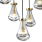 Finesse Decor Strozzi Symphony Gold Finish 7-Light Chandelier