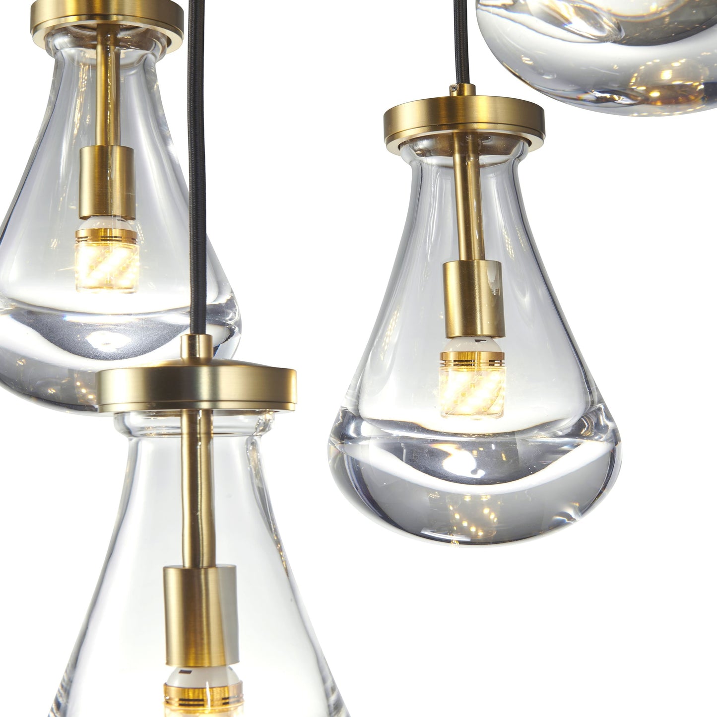 Finesse Decor Strozzi Symphony Gold Finish 7-Light Chandelier