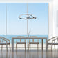 Finesse Decor Suzhou 37" Chrome Finish 1-Light LED Chandelier