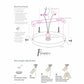 Finesse Decor Suzhou 37" Chrome Finish 1-Light LED Chandelier
