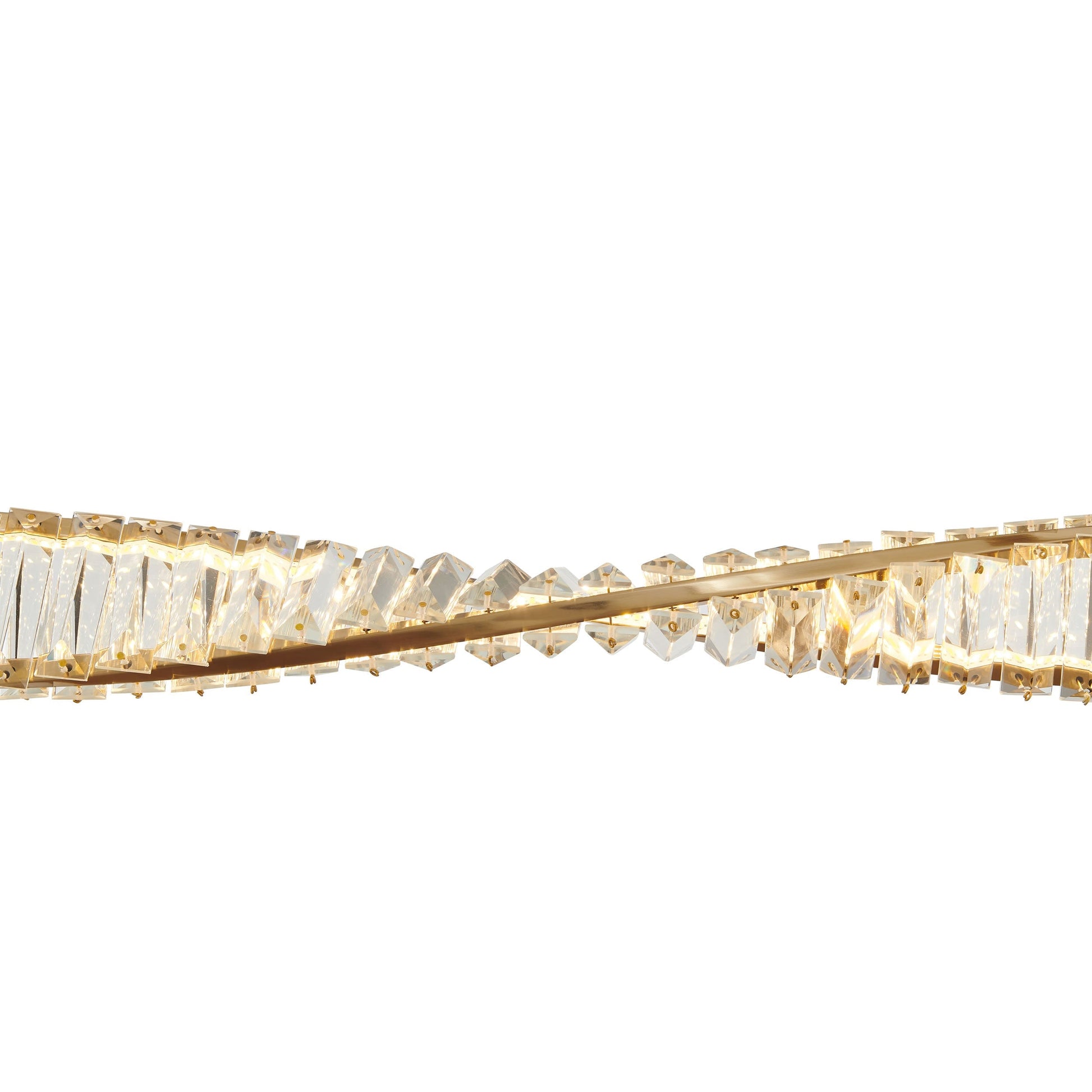 Finesse Decor Towson 5" Brushed Gold Finish 1-Light LED Chandelier