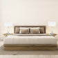 Finesse Decor Unity Chrome Finish 1-Light Table Lamp With Linen Fabric Shade