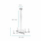 Finesse Decor Victory Chrome Finish 12-Light LED Chandelier