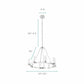 Finesse Decor Victory Chrome Finish 8-Light LED Chandelier