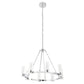 Finesse Decor Victory Chrome Finish 8-Light LED Chandelier