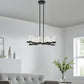 Finesse Decor Victory Matte Black Finish 12-Light LED Chandelier