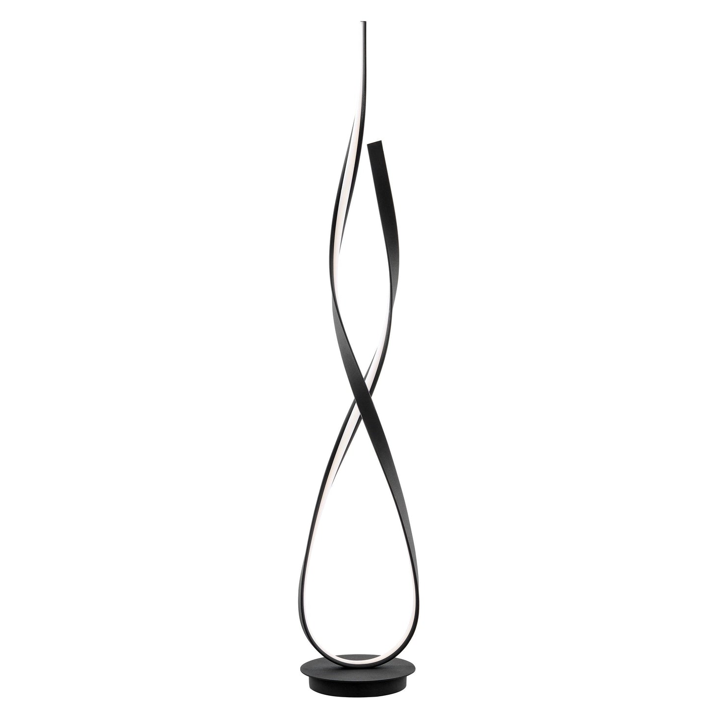 Finesse Decor Vienna 55" Matte Black Finish 1-Light LED Floor Lamp