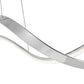 Finesse Decor Xiamen 10" Chrome Finish 1-Light LED Chandelier