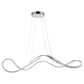 Finesse Decor Xiamen 10" Chrome Finish 1-Light LED Chandelier